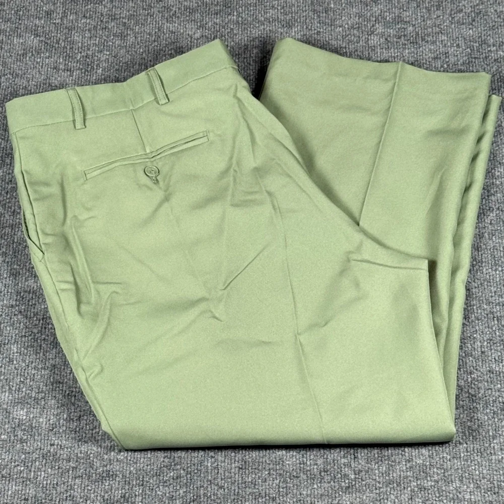Vintage 80s Haband Mens 44x28.25‎ Preppy Career Office Dress Pants Lightweight